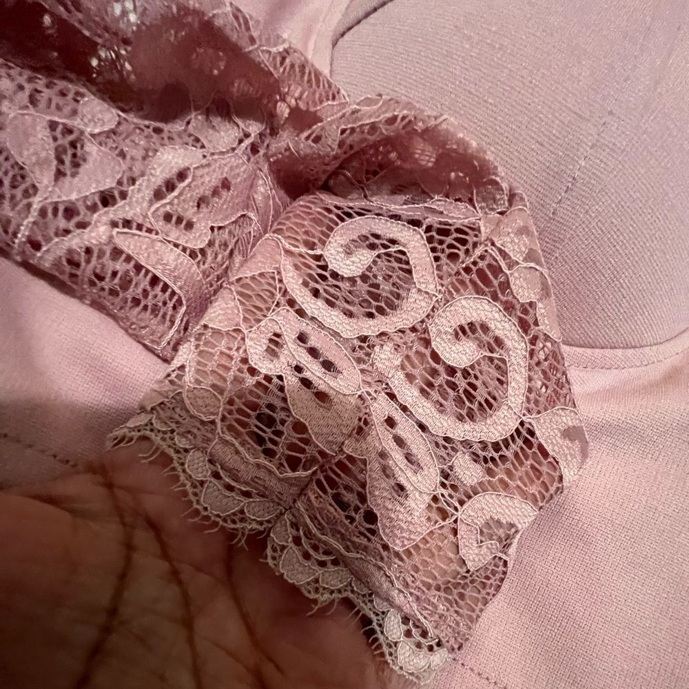 Fashion nova the simple things lace crop top in pink size large - Picture 10 of 10